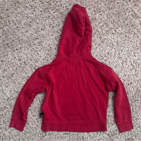 Gap x Disney Red Mickey Mouse Graphic Hoodie Sweatshirt Kids Size Small - Picture 3 of 14